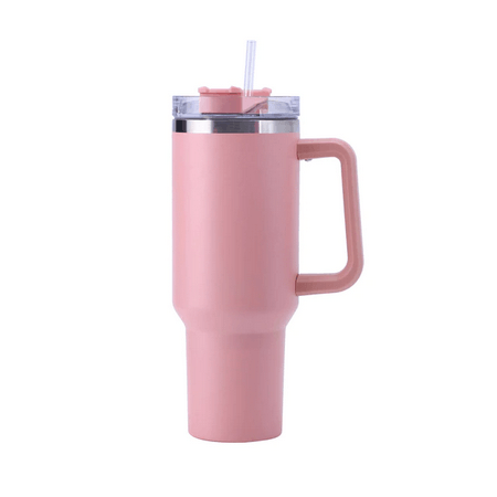 40oz Straw Coffee Insulation Cup With Handle Bump baby and beyond