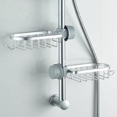 Adjustable Faucet Bathroom Shelf Shower Storage Holder Rack Bump baby and beyond