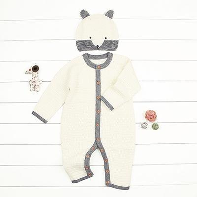 Baby Boy Girl Hoodie Fox Jumpsuit Bump baby and beyond