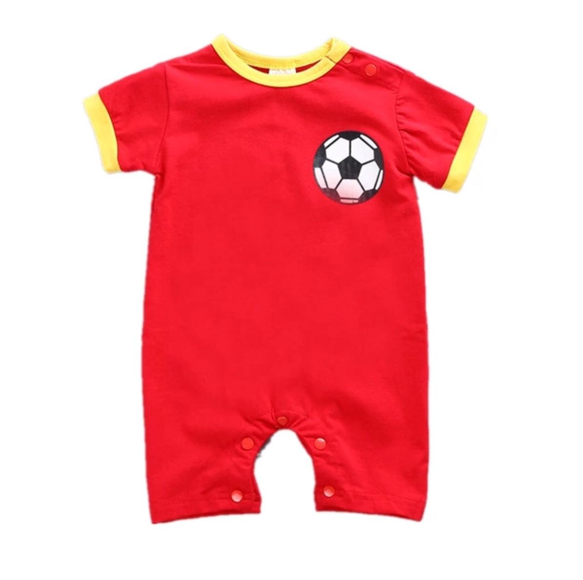 Baby Boy Girl Romper Soccer Football Clothes Bump baby and beyond