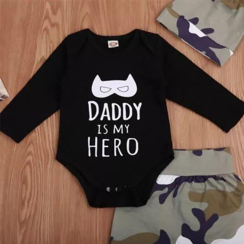 Baby Boys Daddy Is My Hero Tops Jumpsuit Bump baby and beyond