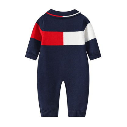 Baby Boys Turtle Neck Knitted Jumpsuit Bump baby and beyond