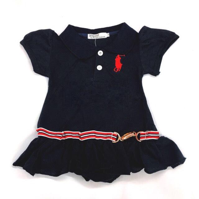 Baby Girl Polo Navy Sailor Dress Bump baby and beyond