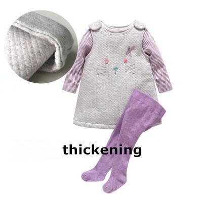 Baby Girl Thick Cat Dress Pantyhose Romper Bump baby and beyond