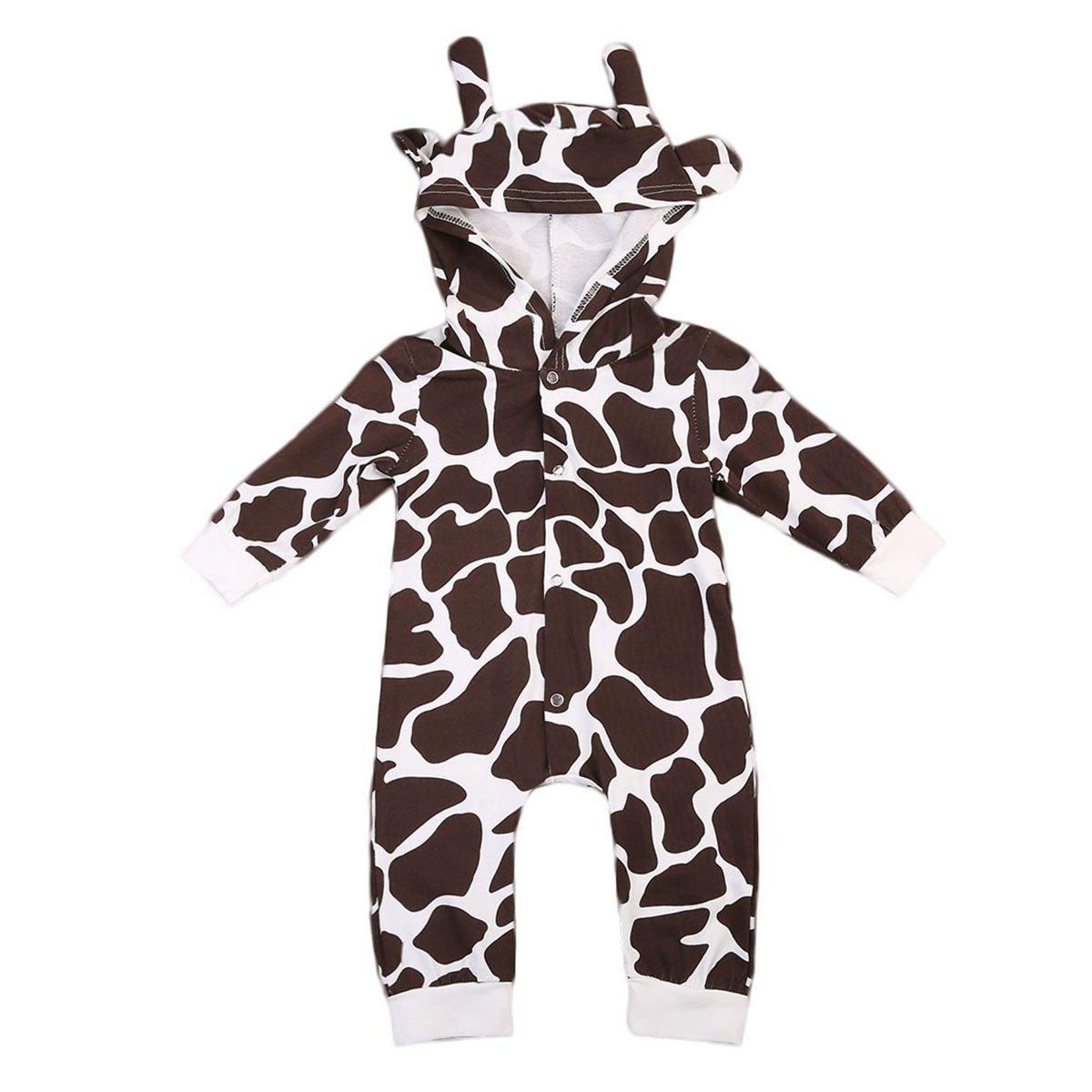 Baby Milk Cow Hooded Romper Costume Bump baby and beyond