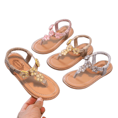 Baby Toddler Girls Summer Beach Floral Crystal Sandals Shoes Bump baby and beyond