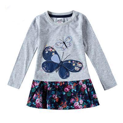 Beautiful Casual Floral Embroidery Girls Dress Bump baby and beyond