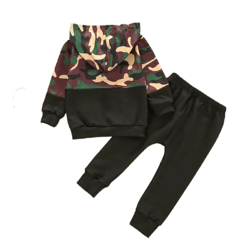 Boys Camouflage Hooded Long Sleeve Tracksuit Bump baby and beyond