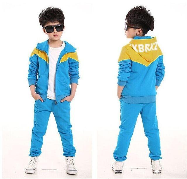 Casual Boys Tops Tracksuit Hooded Coat Long Pants Bump baby and beyond