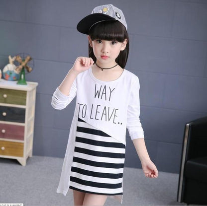 Casual Fashion Striped Dress Girls Vestidos Clothes Bump baby and beyond