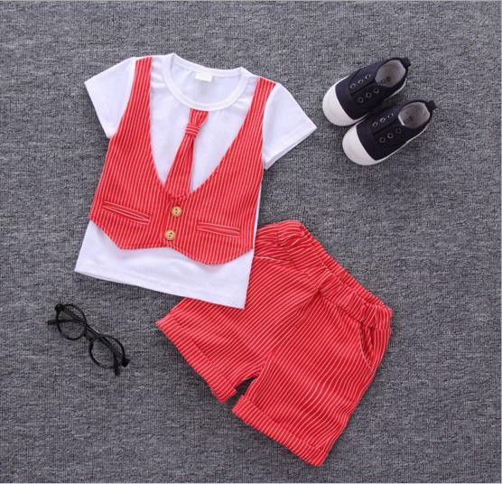 Casual Sets Suit Bowtie Boys T-shirt Pant Outfit Bump baby and beyond