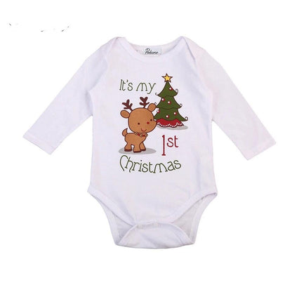 Christmas Baby Boy Girl Romper Jumpsuit Dear Clothes Bump baby and beyond