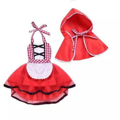Christmas Baby Girl Tulle Red Hoodie Cape Cloak Dress Bump baby and beyond