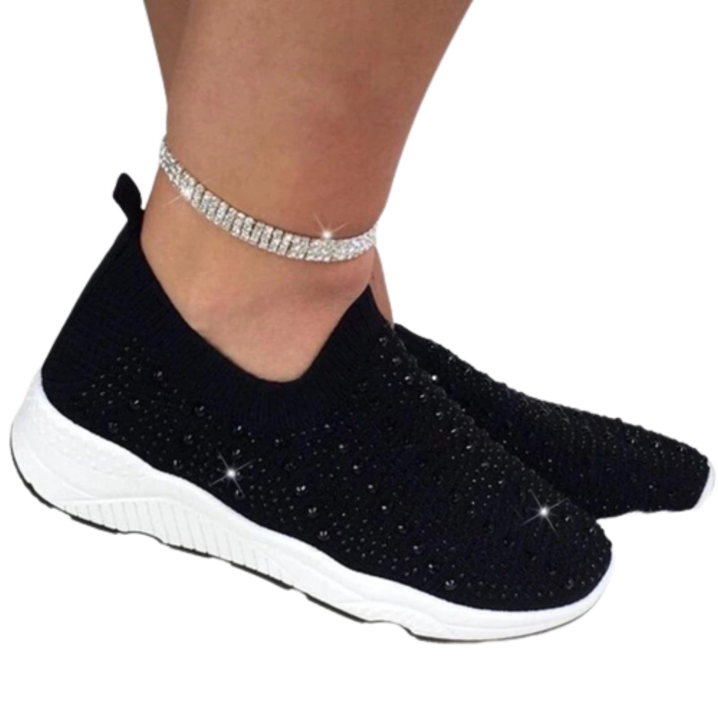 Comfortable Female Casual Mesh Crystal Breathable Shoes Bump baby and beyond