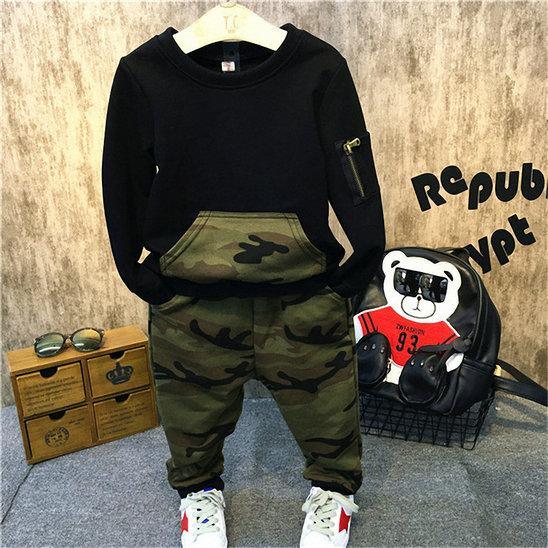 Full Sleeve Shirt Pant Youth Camo Outfit Bump baby and beyond
