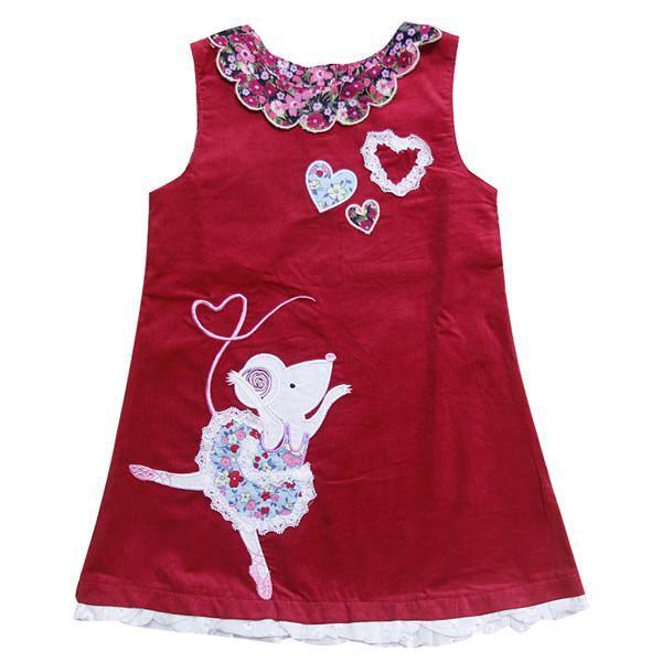 Infant Baby Girls Embroidered Dance Rabbit Dress Bump baby and beyond