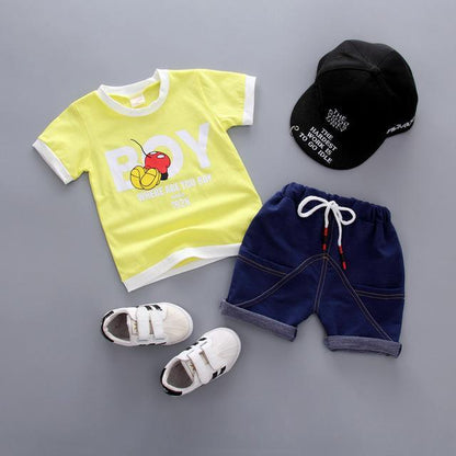 Kid Baby Boys T Shirt Shorts Summer Clothes Bump baby and beyond
