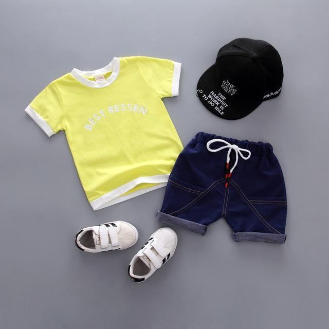 Kid Baby Boys T Shirt Shorts Summer Clothes Bump baby and beyond