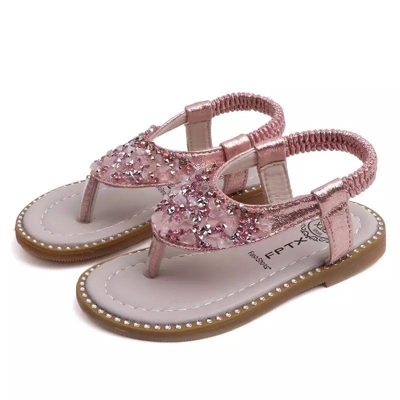 Kid Girls Flip Flop Crystal Sandals Shoes Bump baby and beyond