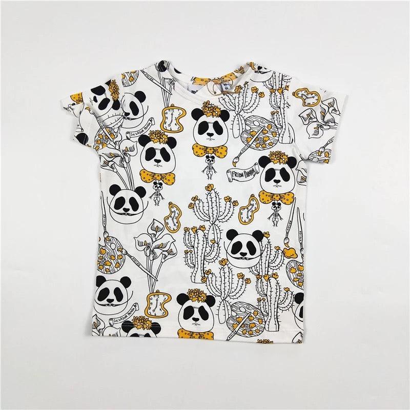 Kids Boy Girl Print Panda Dress T Shirt Pants Bump baby and beyond