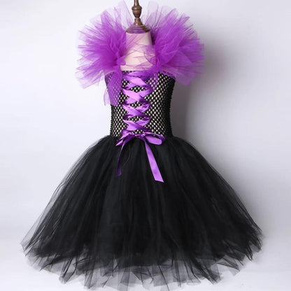 Maleficent Girls Tutu Halloween Cosplay Dress Bump baby and beyond