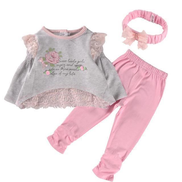 New Spring Long Sleeve Baby Girl Outfit Clothes Bump baby and beyond