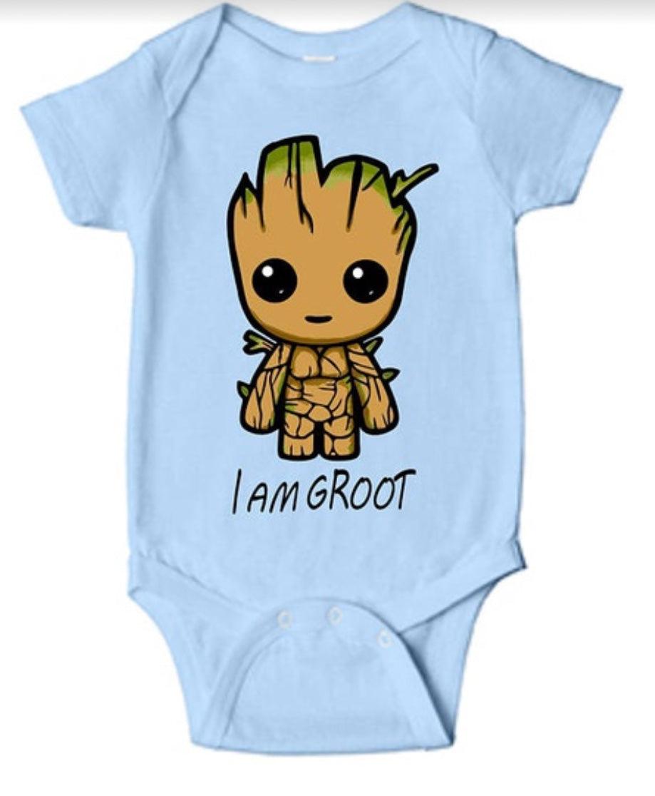 Newborn Babies I Am Groot Romper Jumpsuit Clothes Bump baby and beyond