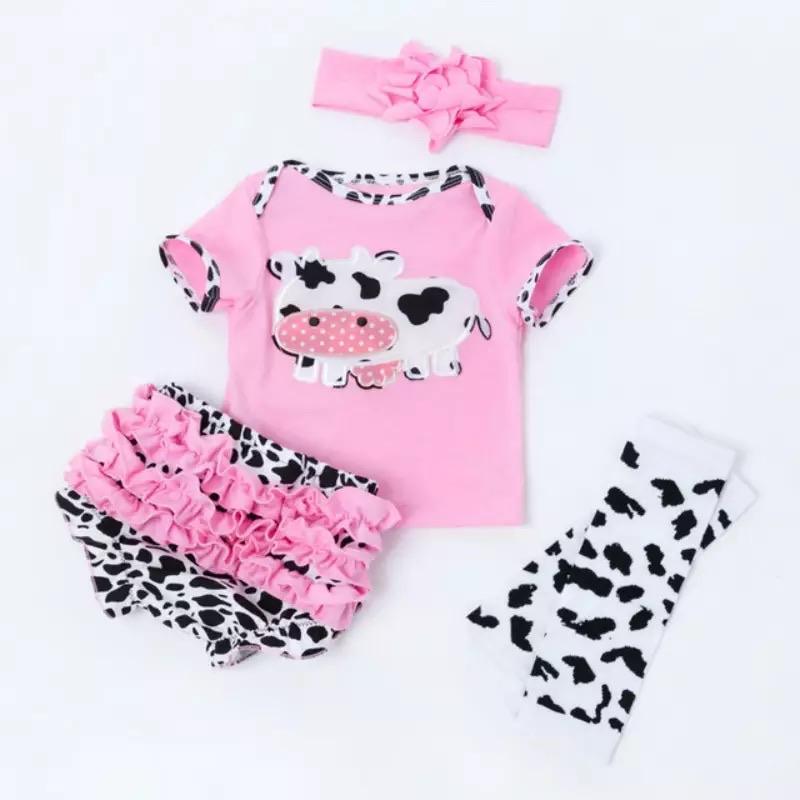 Newborn Baby Girls Ruffles Floral Bodysuit+ headband Outfit Bump baby and beyond