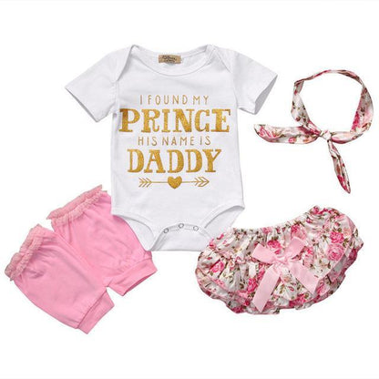 Princess Daddy Romper Headband Outfit Set Bump baby and beyond