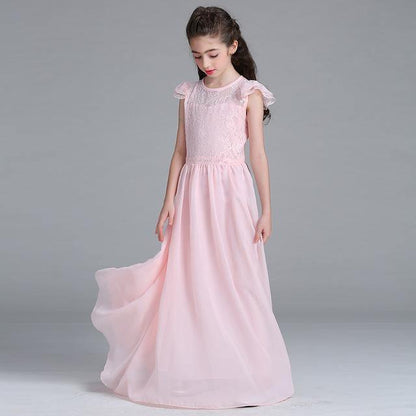 Princess European Short Sleeve Lace Flower Dress Bump baby and beyond