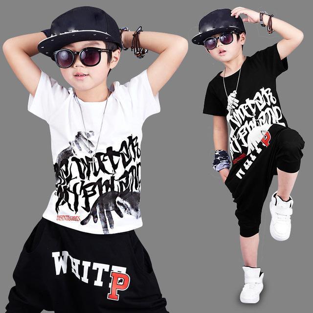 Printed Baby Boys T Shirt Hip Hop Pants Bump baby and beyond