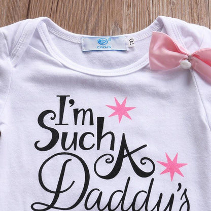 Short Sleeve I'm Such A Daddy Girl Pant Ruffles Bodysuit Bump baby and beyond