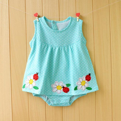 Summer Baby Girls Flower Romper Jumpsuit Bump baby and beyond