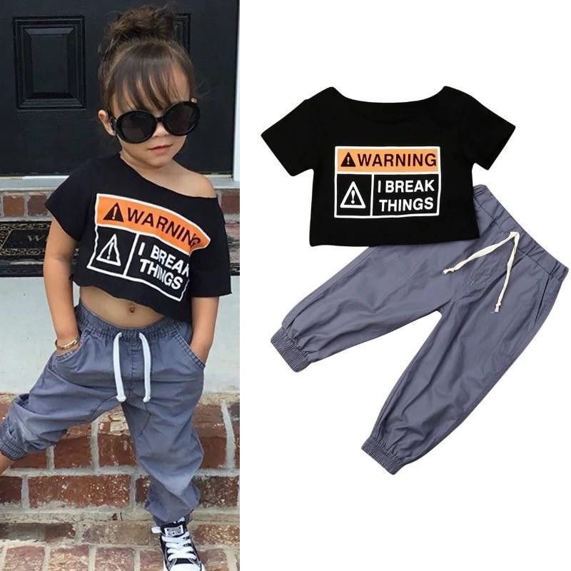 Summer Baby Kid Style Tops Long Pant Outfit Bump baby and beyond