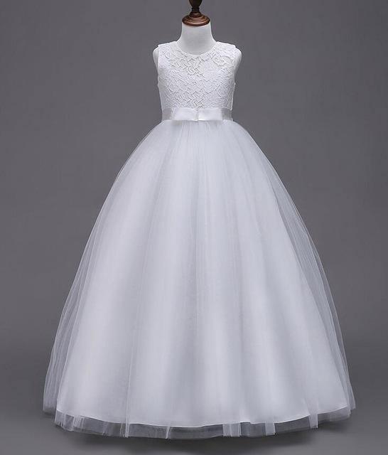 Teenage Girls Lace Tulle Ball Gown Long Dresses Bump baby and beyond