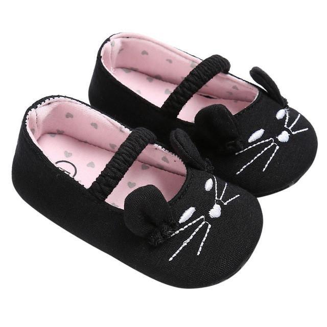 Toddler Girls Soft Cat Pattern Shoes Bump baby and beyond